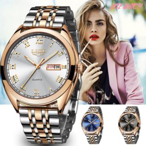 2021 LIGE ใหม่ Rose Gold นาฬิกาผู้หญิงธุรกิจควอตซ์นาฬิกาผู้หญิงแบรนด์หรูผู้หญิงนาฬิกาข้อมือนาฬิกาผู้หญิงนาฬิกา Relogio feminin