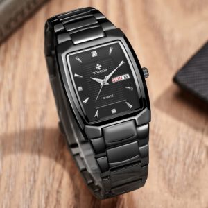 ผู้ชายนาฬิกาข้อมือ2021นาฬิกา WWOOR ยี่ห้อ Luxury Man Quartz นาฬิกาผู้ชายชายนาฬิกาวันที่นาฬิกา Casual แฟชั่นสีดำ Relogio masculio