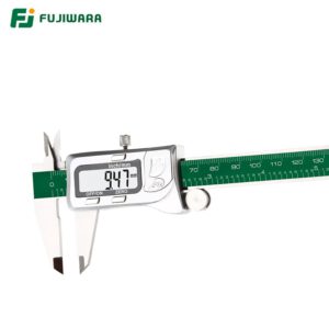 FUJIWARA ดิจิตอลสแตนเลสสตีลเครื่องวัดเส้นผ่าศูนย์กลาง0-150มม.1/64เศษส่วน/มม./นิ้ว LCD อิเล็กทรอนิกส์ Vernier Caliper IP54กันน้ำ
