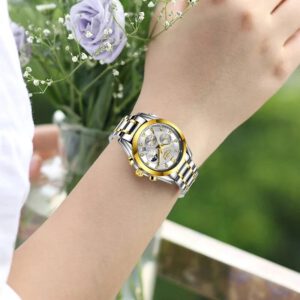 LIGE 2021ใหม่นาฬิกาผู้หญิงนาฬิกาสุภาพสตรีสร้างสรรค์เหล็กสร้อยข้อมือสตรีนาฬิกาผู้หญิงนาฬิกากันน้ำ Relogio Feminino