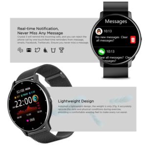 LIGE 2021สมาร์ทนาฬิกาผู้หญิง Full Touch Screen กีฬาฟิตเนสนาฬิกา IP67บลูทูธกันน้ำสำหรับ Android IOS สมาร์ทนาฬิกาหญิง